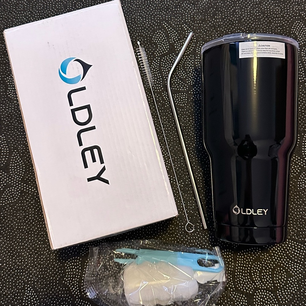 New - Black 30 oz Insulated Stainless Steel Coffee
Mug with Ceramic Coating